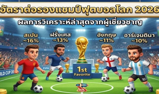 อัตราต่อรองแชมป์ฟุตบอลโลก 2026